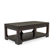 Abby – Dark Espresso Lift-Top Coffee Table with Storage Shelf - T136-C-Table