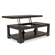 Abby – Dark Espresso Lift-Top Coffee Table with Storage Shelf - T136-C-Table
