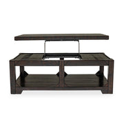 Abby – Dark Espresso Lift-Top Coffee Table with Storage Shelf - T136-C-Table