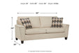 Abinger Natural Queen Sofa Sleeper - Gate FurnitureSleeper Sofa