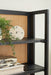 Abyard Black/Natural Bookcase - A4000574