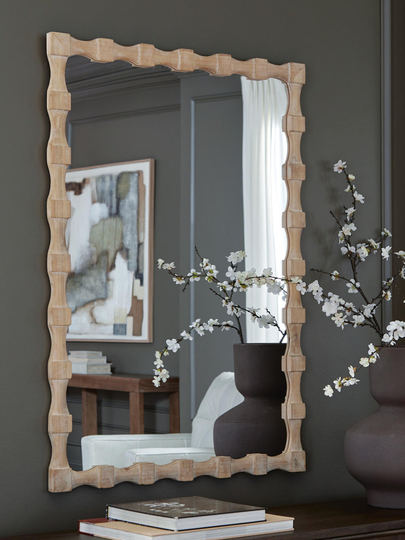 Acelmore Light Brown Accent Mirror - A8010420