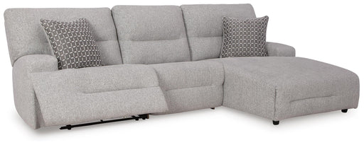 Acklen Place Pewter 3-Piece Power Reclining Sectional - 93605S6