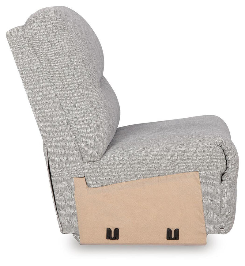 Acklen Place Pewter Armless Chair - 9360546