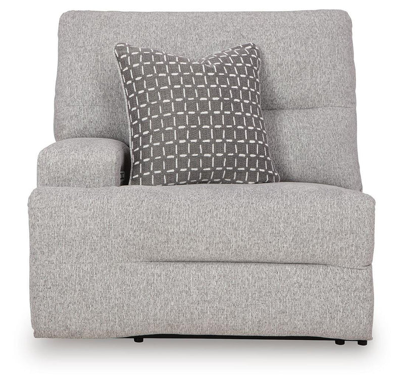 Acklen Place Pewter Left-Arm Facing Power Recliner - 9360558