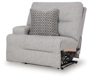 Acklen Place Pewter Left-Arm Facing Power Recliner - 9360558