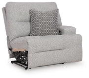 Acklen Place Pewter Right-Arm Facing Power Recliner - 9360562