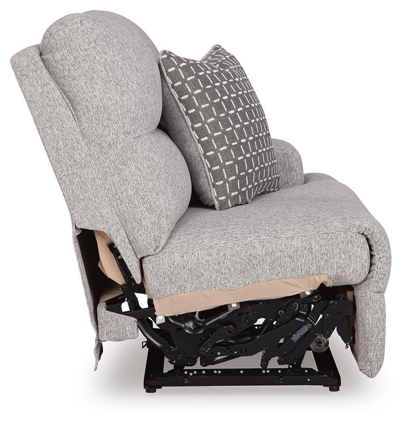 Acklen Place Pewter Right-Arm Facing Power Recliner - 9360562