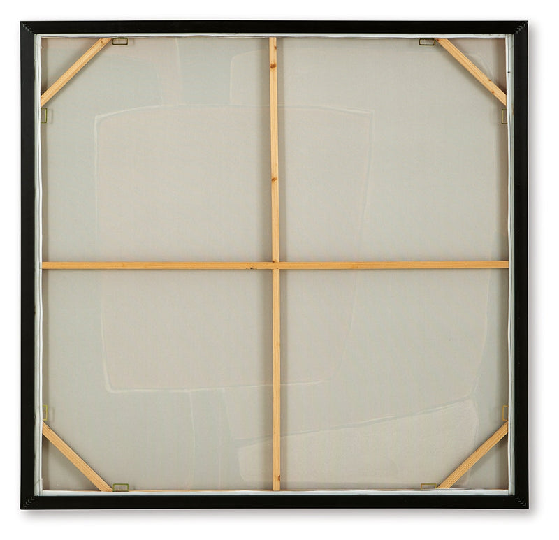 Actman Cream/Brown/Gray Wall Art - A8000428