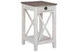 Adalane White/Gray Accent Table - Gate FurnitureTable