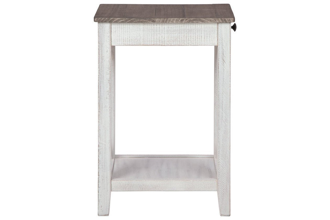 Adalane White/Gray Accent Table - Gate FurnitureTable