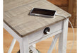 Adalane White/Gray Accent Table - Gate FurnitureTable