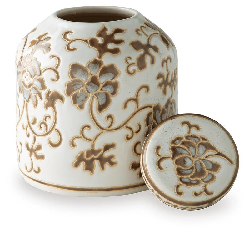 Adalham Cream/Brown Jar - A2000909
