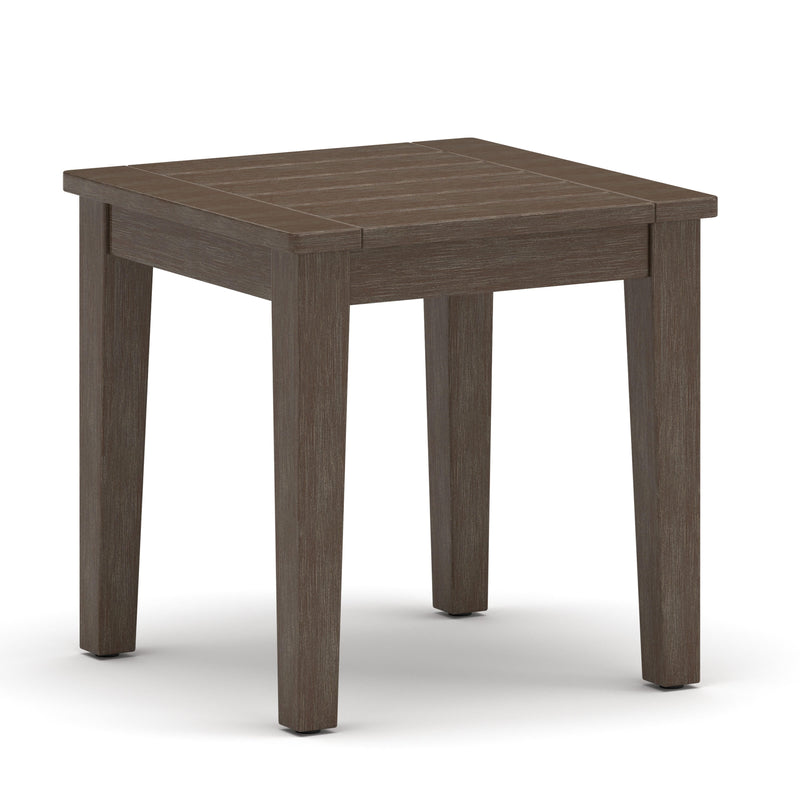 Adams Lane Dark Brown/Beige Outdoor End Table - PCP602-702