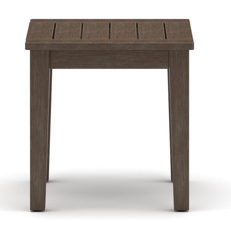 Adams Lane Dark Brown/Beige Outdoor End Table - PCP602-702