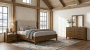 Adderley 4-piece Eastern King Bedroom Set Warm Brown - 215851KE-S4