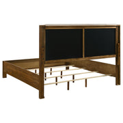 Adderley 4-piece Eastern King Bedroom Set Warm Brown - 215851KE-S4