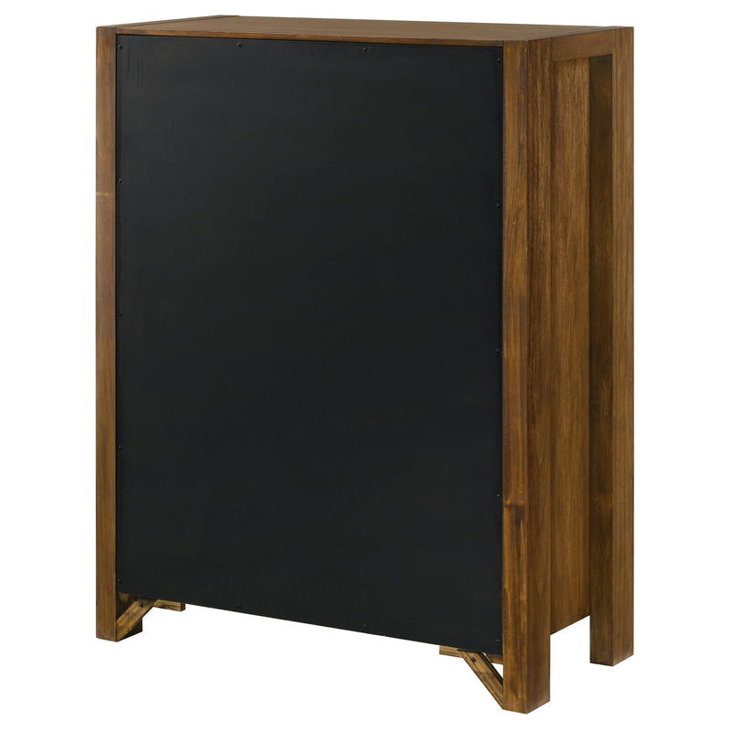 Adderley 5-drawer Bedroom Chest of Drawers Warm Brown - 215855