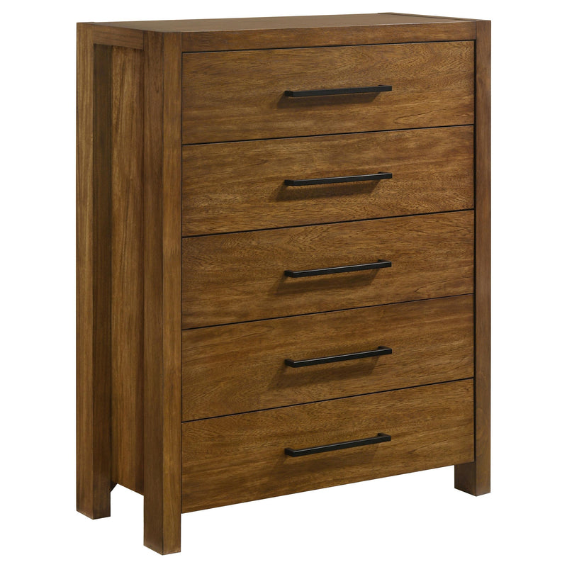 Adderley 5-piece Queen Bedroom Set Warm Brown - 215851Q-S5
