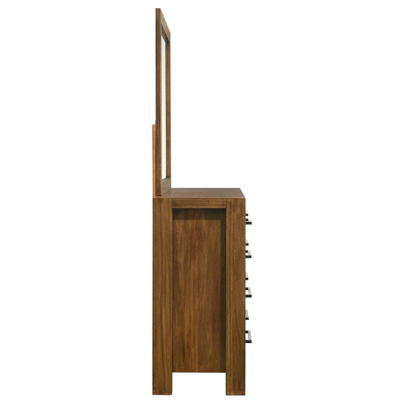 Adderley 8-drawer Bedroom Dresser and Mirror Warm Brown - 215853M