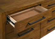 Adderley 8-drawer Bedroom Dresser Cabinet Warm Brown - 215853