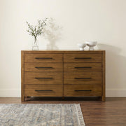 Adderley 8-drawer Bedroom Dresser Cabinet Warm Brown - 215853