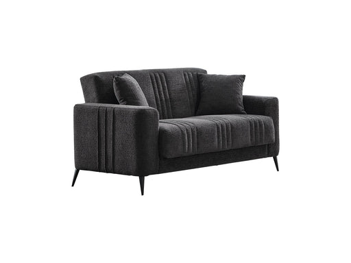 Adela Convertible Loveseat Anthracite in Anthracite - 101-ADE-ELI10-2