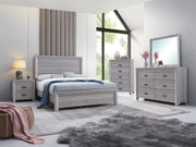 Adelaide Driftwood King Panel Bed - Lara FurnitureKing Bed