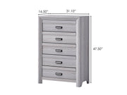 Adelaide Driftwood Panel Bedroom Set - Lara FurnitureBedroom Set