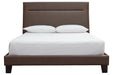Adelloni Brown Queen Upholstered Bed - B080-481 - Lara Furniture
