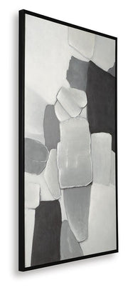 Adilson White/Gray/Black Wall Art - A8000463