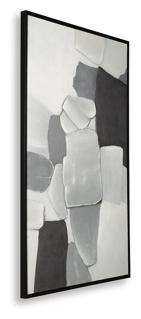Adilson White/Gray/Black Wall Art - A8000463