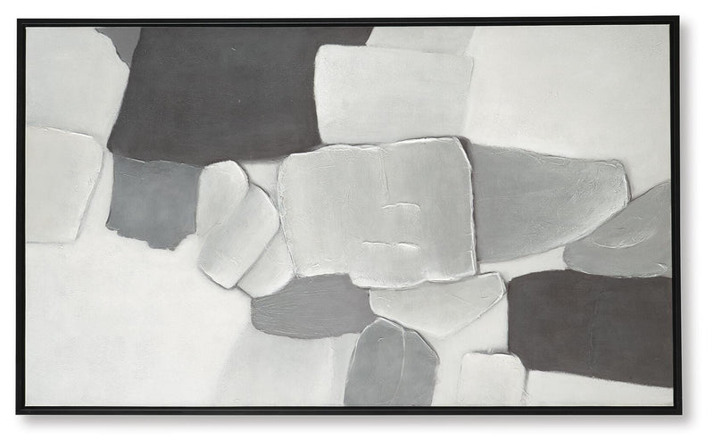 Adilson White/Gray/Black Wall Art - A8000463