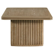 Adina 2-piece Wood Coffee Table Set Distressed Light Brown - 722858-S2