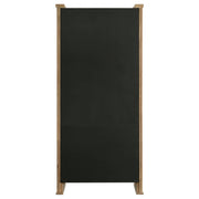 Adina 77-inch Tall Display Cabinet Distressed Light Brown - 193616