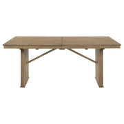 Adina 89-inch Extension Dining Table Distressed Light Brown - 193611