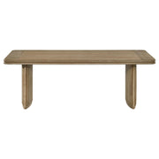 Adina Rectangular Wood Coffee Table Distressed Light Brown - 722858
