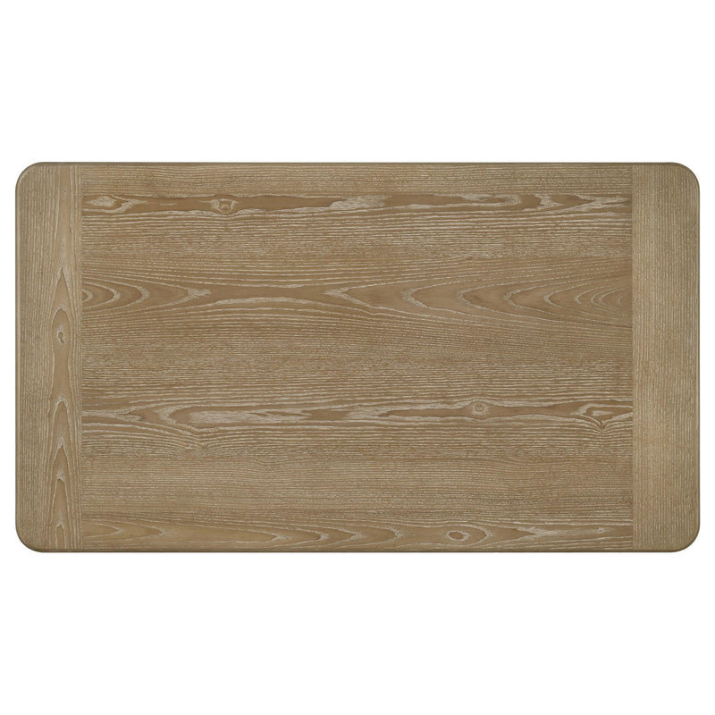 Adina Rectangular Wood Coffee Table Distressed Light Brown - 722858