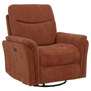 Adler Upholstered Power Swivel Glider Recliner Rust - 610433P