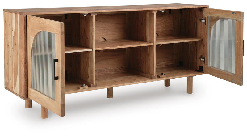 Adway Natural Brown Accent Cabinet - A4000709