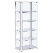 Aero 4-shelf Display Curio Cabinet with LED Lighting White - 950399