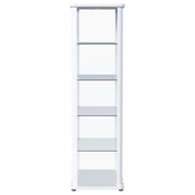 Aero 4-shelf Display Curio Cabinet with LED Lighting White - 950399