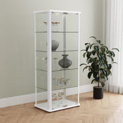Aero 4-shelf Display Curio Cabinet with LED Lighting White - 950399