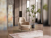 Ahsen 3-pieces (Sofa & 2 Chair) Livingroom Set Beige in Beige - 200-AHS-MODBEIGE-311