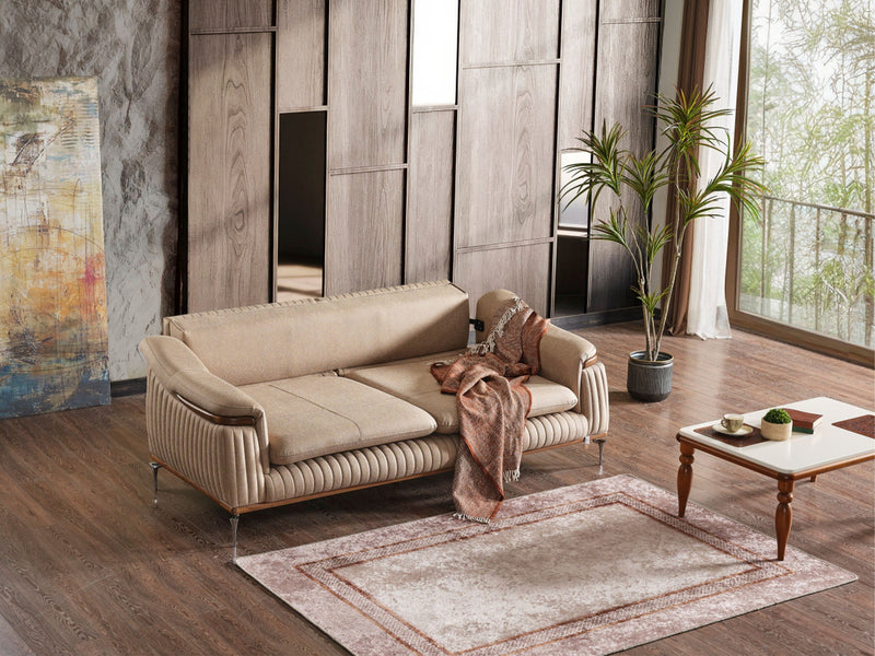 Ahsen 3-pieces (Sofa & Loveseat & Chair) Livingroom in Anthracite - 200-ELIF-AHS-MOD-ANT-321