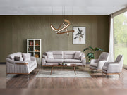 Ahsen 3-pieces (Sofa & Loveseat & Chair) Livingroom in Anthracite - 200-ELIF-AHS-MOD-ANT-321