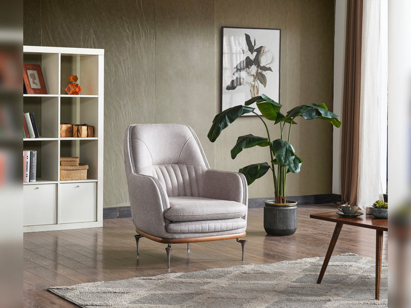 Ahsen 3-pieces (Sofa & Loveseat & Chair) Livingroom in Anthracite - 200-ELIF-AHS-MOD-ANT-321