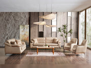 Ahsen 3-pieces (Sofa & Loveseat & Chair) Livingroom in Khaki - 200-ELIF-AHS-MOD-KHA-321