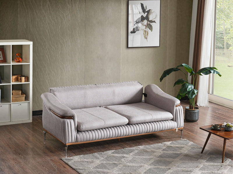 Ahsen 3-pieces (Sofa & Loveseat & Chair) Livingroom in Khaki - 200-ELIF-AHS-MOD-KHA-321
