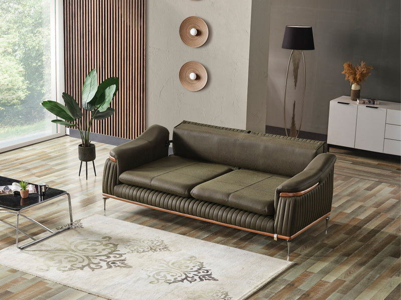 Ahsen Convertible Loveseat in Anthracite - 200-ELIF-AHS-MOD-ANT-2
